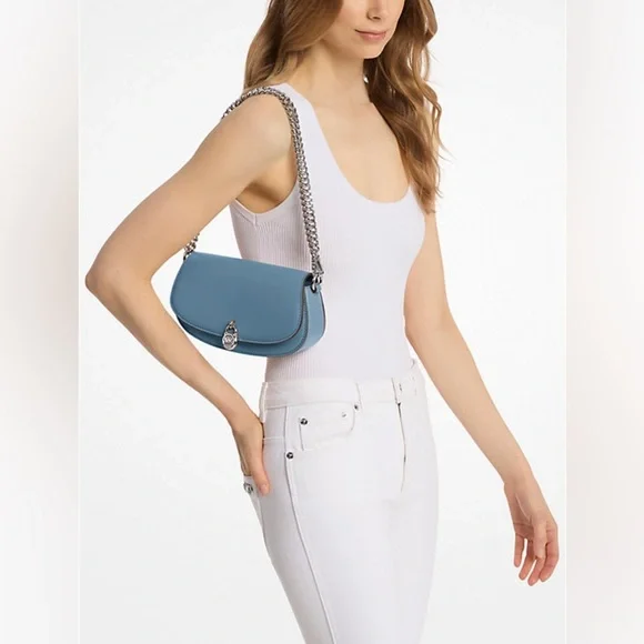 Michael kors Mila Small Leather Convertible Crossbody Bag NWT - Picture 3 of 5